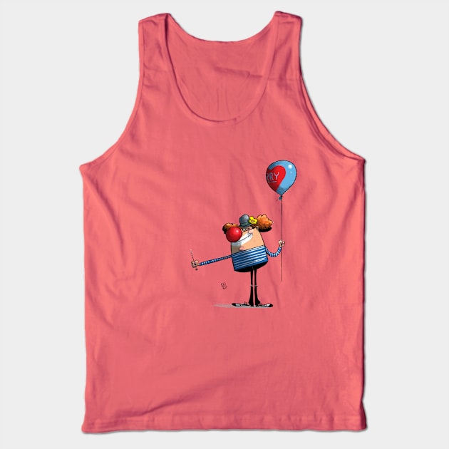 Clown Tank Top by lrtvri